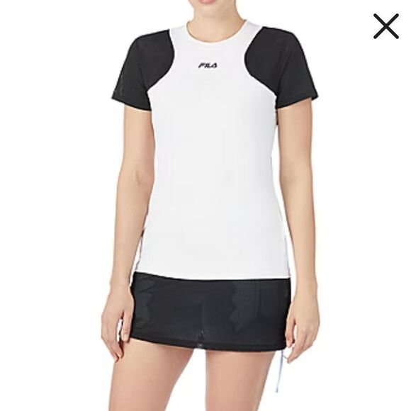 FILA Jalessa Womens Crew Neck Short Sleeve T-Shirt - Picture 1 of 4